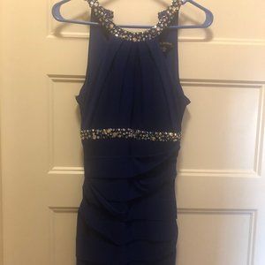 Royal Blue Sequin Homecoming Dress